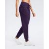 imageG Gradual Womens Joggers Zip Pockets Drawstring Gym Sweatpants High Waisted Tapered Pants for Workout Travel LoungeDeep Purple