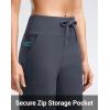 imageG Gradual Womens Joggers Zip Pockets Drawstring Gym Sweatpants High Waisted Tapered Pants for Workout Travel LoungeDusty Blue