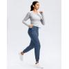 imageG Gradual Womens Joggers Zip Pockets Drawstring Gym Sweatpants High Waisted Tapered Pants for Workout Travel LoungeHaze Blue