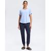 imageG Gradual Womens Joggers Zip Pockets Drawstring Gym Sweatpants High Waisted Tapered Pants for Workout Travel LoungeNavy