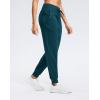imageG Gradual Womens Joggers Zip Pockets Drawstring Gym Sweatpants High Waisted Tapered Pants for Workout Travel LoungePeacock Green