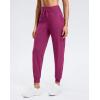 imageG Gradual Womens Joggers Zip Pockets Drawstring Gym Sweatpants High Waisted Tapered Pants for Workout Travel LoungeRose