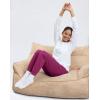 imageG Gradual Womens Joggers Zip Pockets Drawstring Gym Sweatpants High Waisted Tapered Pants for Workout Travel LoungeRose