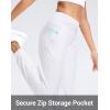 imageG Gradual Womens Joggers Zip Pockets Drawstring Gym Sweatpants High Waisted Tapered Pants for Workout Travel LoungeWhite