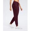imageG Gradual Womens Joggers Zip Pockets Drawstring Gym Sweatpants High Waisted Tapered Pants for Workout Travel LoungeWine