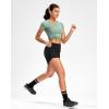 imageG Gradual Womens Running Shorts with Mesh Liner 3quot Workout Athletic Shorts for Women with Phone PocketsBlack