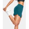 imageG Gradual Womens Running Shorts with Mesh Liner 3quot Workout Athletic Shorts for Women with Phone PocketsBorealis Green