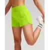 imageG Gradual Womens Running Shorts with Mesh Liner 3quot Workout Athletic Shorts for Women with Phone PocketsFluorescent Green