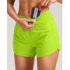 imageG Gradual Womens Running Shorts with Mesh Liner 3quot Workout Athletic Shorts for Women with Phone PocketsFluorescent Green