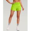 imageG Gradual Womens Running Shorts with Mesh Liner 3quot Workout Athletic Shorts for Women with Phone PocketsFluorescent Green