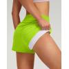 imageG Gradual Womens Running Shorts with Mesh Liner 3quot Workout Athletic Shorts for Women with Phone PocketsFluorescent Green