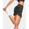 imageG Gradual Womens Running Shorts with Mesh Liner 3quot Workout Athletic Shorts for Women with Phone PocketsGreen Camo