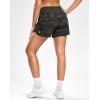 imageG Gradual Womens Running Shorts with Mesh Liner 3quot Workout Athletic Shorts for Women with Phone PocketsGreen Camo
