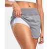 imageG Gradual Womens Running Shorts with Mesh Liner 3quot Workout Athletic Shorts for Women with Phone PocketsLight Grey