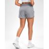 imageG Gradual Womens Running Shorts with Mesh Liner 3quot Workout Athletic Shorts for Women with Phone PocketsLight Grey