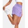 imageG Gradual Womens Running Shorts with Mesh Liner 3quot Workout Athletic Shorts for Women with Phone PocketsLilac