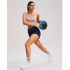 imageG Gradual Womens Running Shorts with Mesh Liner 3quot Workout Athletic Shorts for Women with Phone PocketsNavy Blue