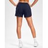 imageG Gradual Womens Running Shorts with Mesh Liner 3quot Workout Athletic Shorts for Women with Phone PocketsNavy Blue