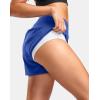 imageG Gradual Womens Running Shorts with Mesh Liner 3quot Workout Athletic Shorts for Women with Phone PocketsNeon Blue