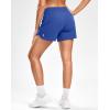 imageG Gradual Womens Running Shorts with Mesh Liner 3quot Workout Athletic Shorts for Women with Phone PocketsNeon Blue