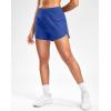 imageG Gradual Womens Running Shorts with Mesh Liner 3quot Workout Athletic Shorts for Women with Phone PocketsNeon Blue