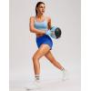 imageG Gradual Womens Running Shorts with Mesh Liner 3quot Workout Athletic Shorts for Women with Phone PocketsNeon Blue
