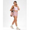 imageG Gradual Womens Running Shorts with Mesh Liner 3quot Workout Athletic Shorts for Women with Phone PocketsPink