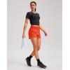 imageG Gradual Womens Running Shorts with Mesh Liner 3quot Workout Athletic Shorts for Women with Phone PocketsPoppy