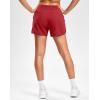 imageG Gradual Womens Running Shorts with Mesh Liner 3quot Workout Athletic Shorts for Women with Phone PocketsRed