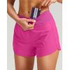 imageG Gradual Womens Running Shorts with Mesh Liner 3quot Workout Athletic Shorts for Women with Phone PocketsSizzling Pink