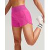 imageG Gradual Womens Running Shorts with Mesh Liner 3quot Workout Athletic Shorts for Women with Phone PocketsSizzling Pink