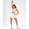imageG Gradual Womens Running Shorts with Mesh Liner 3quot Workout Athletic Shorts for Women with Phone PocketsWhite