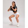imageG Gradual Womens Running Shorts with Mesh Liner 3quot Workout Athletic Shorts for Women with Phone PocketsWhite