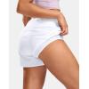 imageG Gradual Womens Running Shorts with Mesh Liner 3quot Workout Athletic Shorts for Women with Phone PocketsWhite