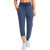 imageG Gradual Womens Sherpa Fleece Lined Pants with Zipper Pockets Winter Warm Joggers High Waisted Fleece SweatpantsDark Blue
