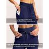 imageG Gradual Womens Sherpa Fleece Lined Pants with Zipper Pockets Winter Warm Joggers High Waisted Fleece SweatpantsNavy
