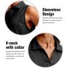 imageG Gradual Womens Sleeveless Golf Polo Shirts Tennis Quick Dry Collared Tank Tops VNeck Polos for WomenBlack