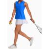 imageG Gradual Womens Sleeveless Golf Polo Shirts Tennis Quick Dry Collared Tank Tops VNeck Polos for WomenBlue