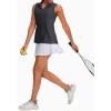 imageG Gradual Womens Sleeveless Golf Polo Shirts Tennis Quick Dry Collared Tank Tops VNeck Polos for WomenGray