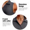 imageG Gradual Womens Sleeveless Golf Polo Shirts Tennis Quick Dry Collared Tank Tops VNeck Polos for WomenGray