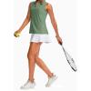 imageG Gradual Womens Sleeveless Golf Polo Shirts Tennis Quick Dry Collared Tank Tops VNeck Polos for WomenGreen