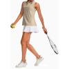 imageG Gradual Womens Sleeveless Golf Polo Shirts Tennis Quick Dry Collared Tank Tops VNeck Polos for WomenKhaki