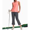 imageG Gradual Womens Sleeveless Golf Polo Shirts Tennis Quick Dry Collared Tank Tops VNeck Polos for WomenPeach