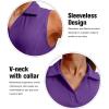 imageG Gradual Womens Sleeveless Golf Polo Shirts Tennis Quick Dry Collared Tank Tops VNeck Polos for WomenPurple
