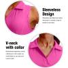 imageG Gradual Womens Sleeveless Golf Polo Shirts Tennis Quick Dry Collared Tank Tops VNeck Polos for WomenRosy