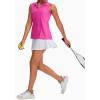 imageG Gradual Womens Sleeveless Golf Polo Shirts Tennis Quick Dry Collared Tank Tops VNeck Polos for WomenRosy