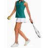 imageG Gradual Womens Sleeveless Golf Polo Shirts Tennis Quick Dry Collared Tank Tops VNeck Polos for WomenTeal