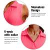 imageG Gradual Womens Sleeveless Golf Polo Shirts Tennis Quick Dry Collared Tank Tops VNeck Polos for WomenWatermelon