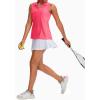 imageG Gradual Womens Sleeveless Golf Polo Shirts Tennis Quick Dry Collared Tank Tops VNeck Polos for WomenWatermelon