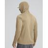 imageMens Sun Protection Shirts UPF 50 Long Sleeve Hoodie with 2 Pockets UV SPF Fishing Hiking Rash Guard ShirtsKhaki